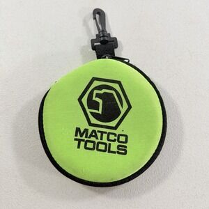 Matco Tools Green Zip Around Cd Case Holder‎ With Clip Holds 12 Discs